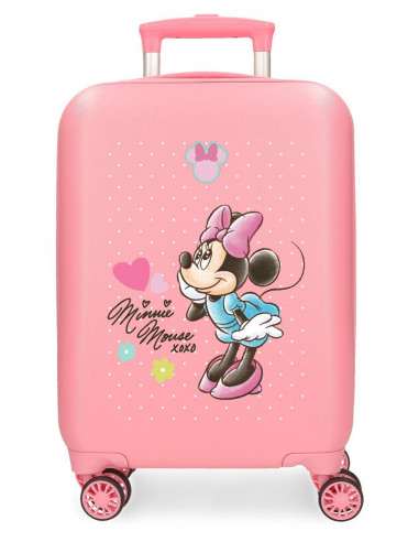 4231341 ABS SUITCASE 50 CM 4W. MINNIE IMAGINE PINK